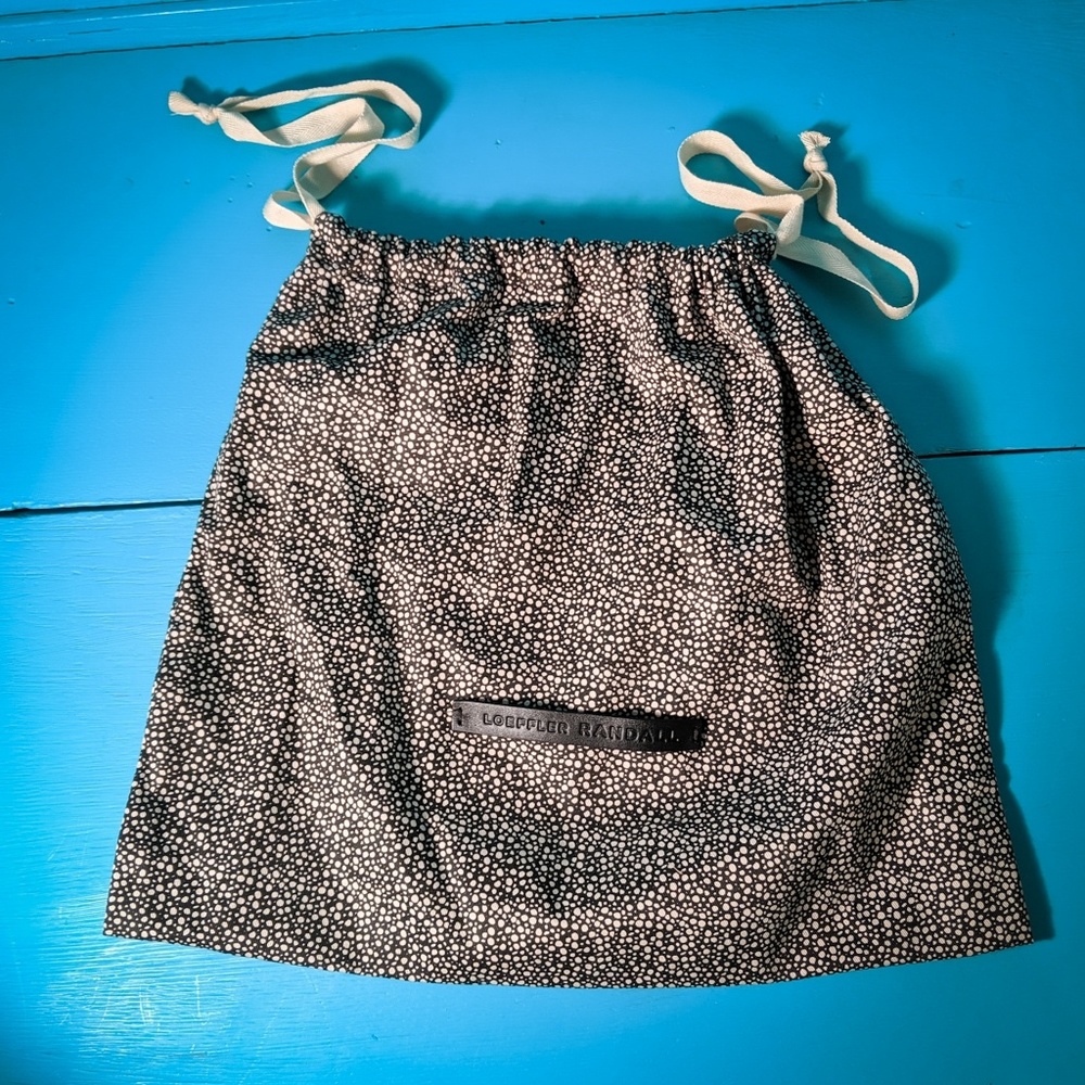 Loeffler Randall black and white spot dust bag